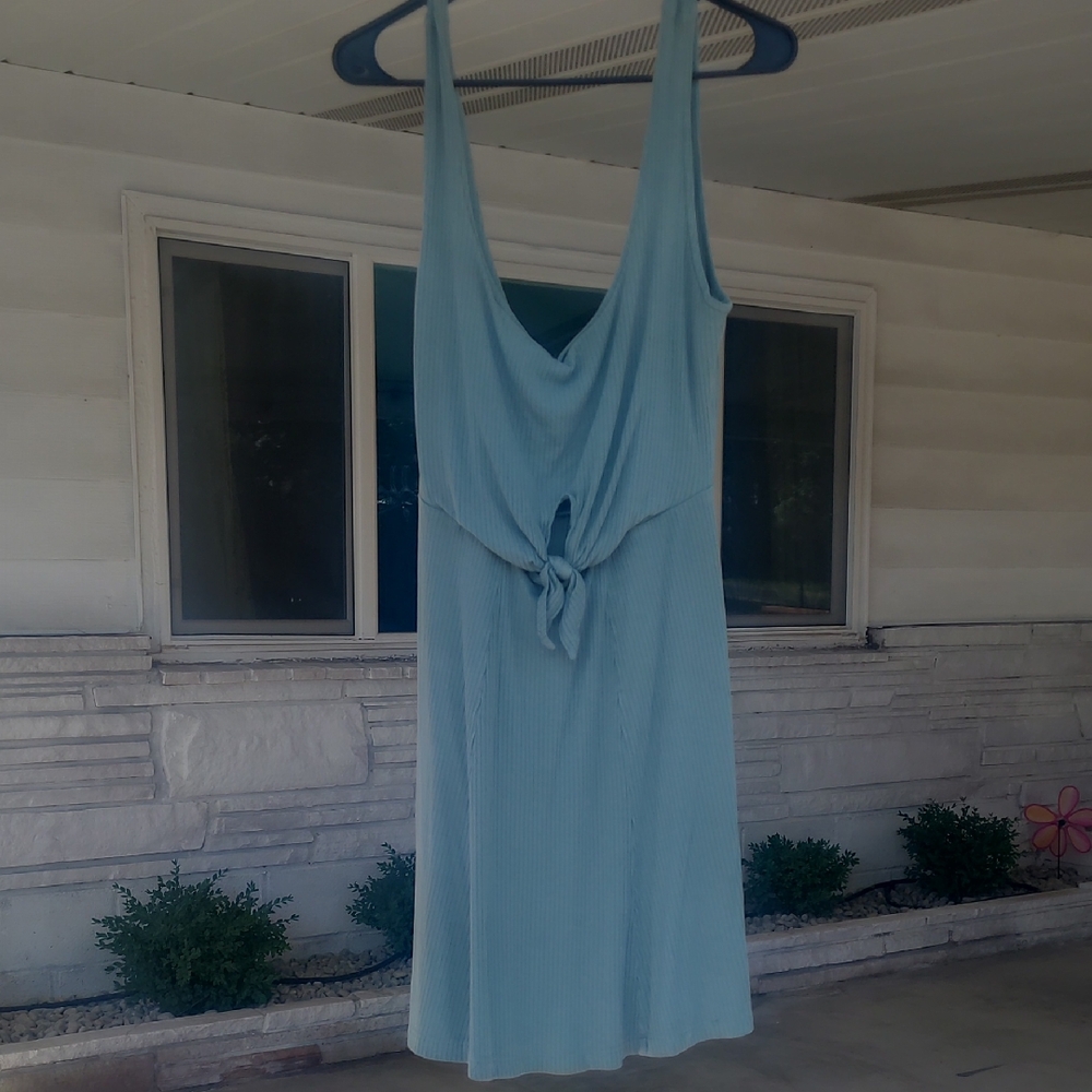 Ribbed Jersy Sleeveless Dress